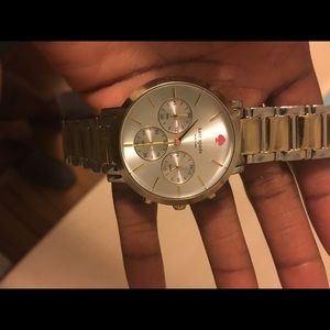 Kate Spade Gramercy Chronograph watch. Two toned